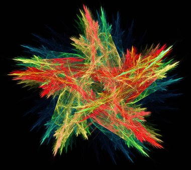 renkli soyut fraktal illüstrasyon