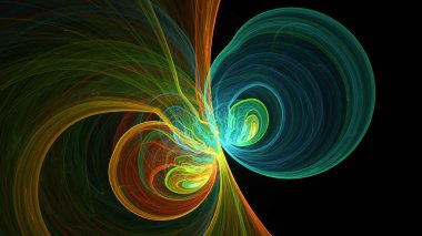 Yaratıcı tasarım için soyut fraktal çizim