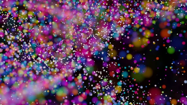 Beautiful colorful bokeh blurred background defocused lights — Stock Photo, Image