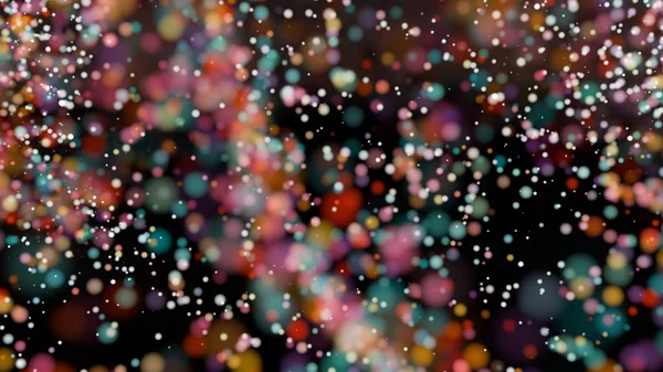 Mooie kleurrijke bokeh wazig intreepupil achtergrond verlichting — Stockfoto