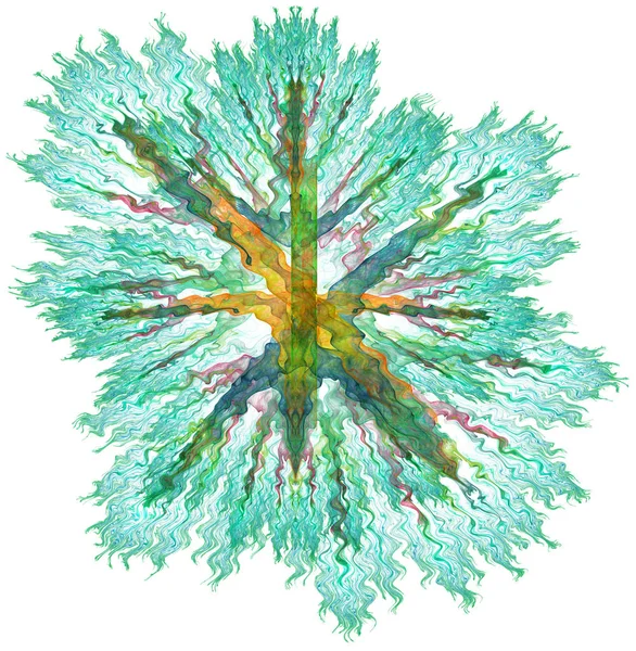 Ilustração fractal abstrato colorido — Fotografia de Stock