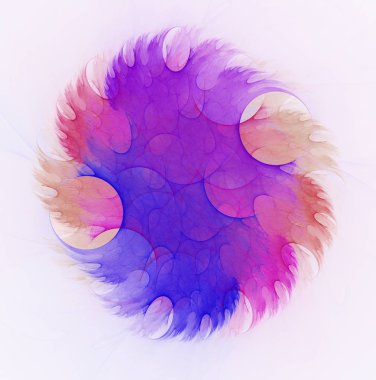 Yaratıcı tasarım için soyut fraktal çizim