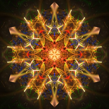 Yaratıcı tasarım için soyut fraktal çizim