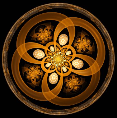 Yaratıcı tasarım için soyut fraktal çizim