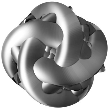 soyut şekil 3D çizimi