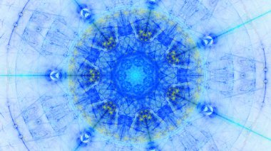 Yaratıcı tasarım için soyut fraktal çizim