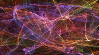 şeffaf örtü siyah 3D çizimi