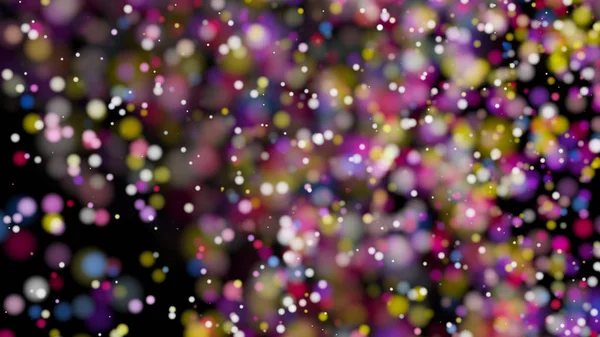 Beautiful colorful bokeh blurred background defocused lights — Stock Photo, Image