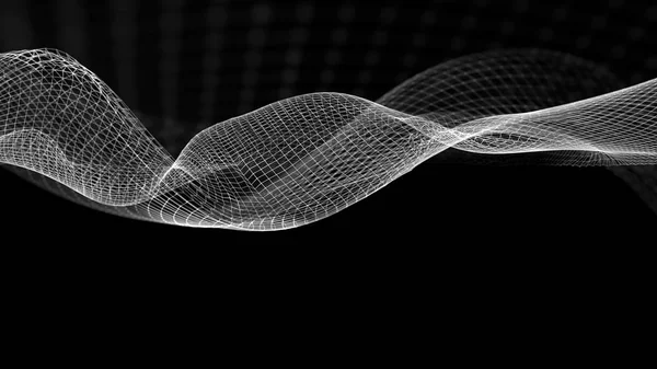 抽象的な波構造科学的背景 — ストック写真