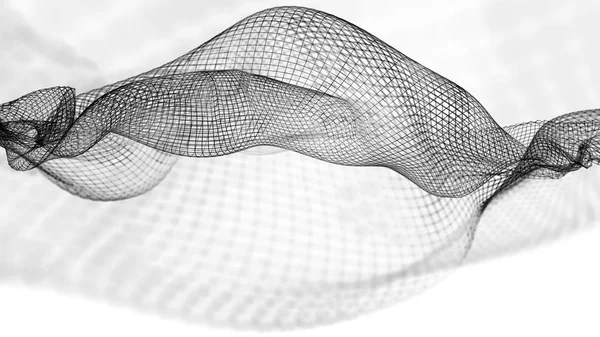 抽象的な波構造科学的背景 — ストック写真