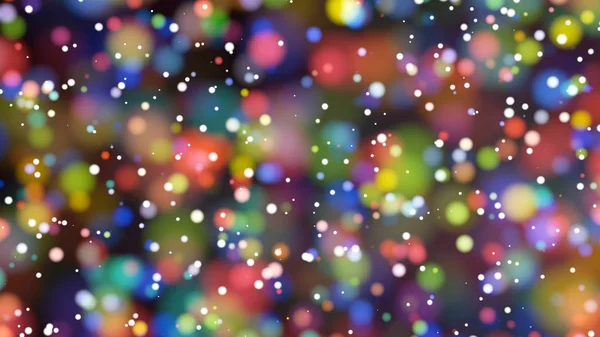 Beautiful colorful bokeh blurred background defocused lights — Stock Photo, Image