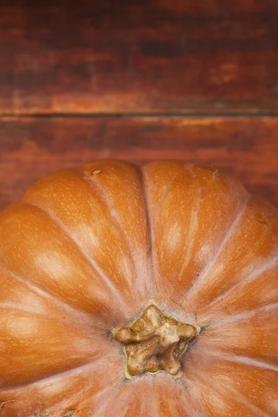 Fondo de Acción de Gracias de Calabaza de Otoño. Calabazas anaranjadas sobre wo —  Fotos de Stock