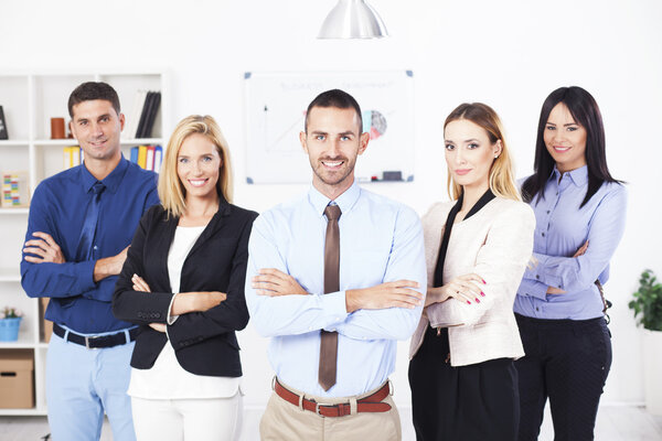 Portrait of business people at the office