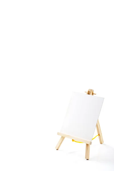 Pequeno cavalete com folha de álbum branco — Fotografia de Stock