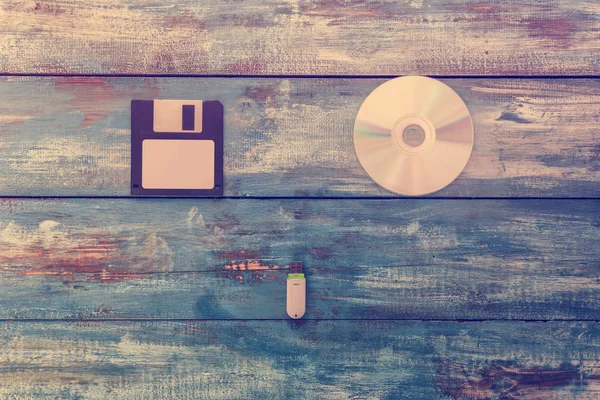 Floppy disk, compact disc and usb flash storage