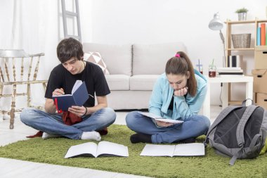 Gençler evde sınava hazırlanıyor