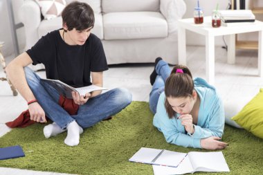 Gençler evde sınava hazırlanıyor