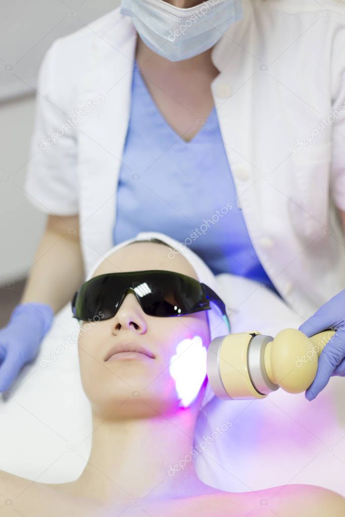 Laser treatment at salon