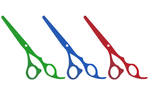 Tesoura, ferramenta de cabeleireiro — Fotografia de Stock