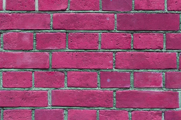 ピンクに塗られたレンガの壁 — ストック写真