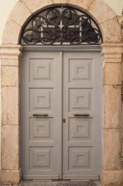 Antika ahşap kapı Yunanistan Köyü