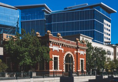 Denver, Colorado şehir merkezi manzarası