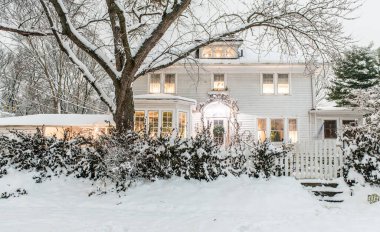 Indianapolis 'te bir ev tatil için dekore edilir.