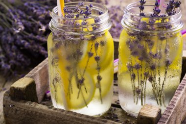 Lavanta limonata, doğal yenileme iç ahşap zemin üzerine