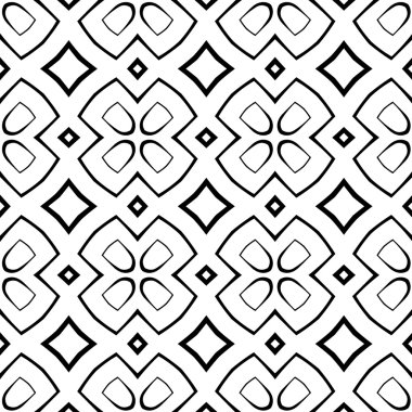 Çizgiler ve geometrik şekiller parçalarını sorunsuz vektör doku.