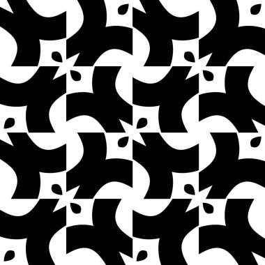 Çizgiler ve geometrik şekiller parçalarını sorunsuz vektör doku.