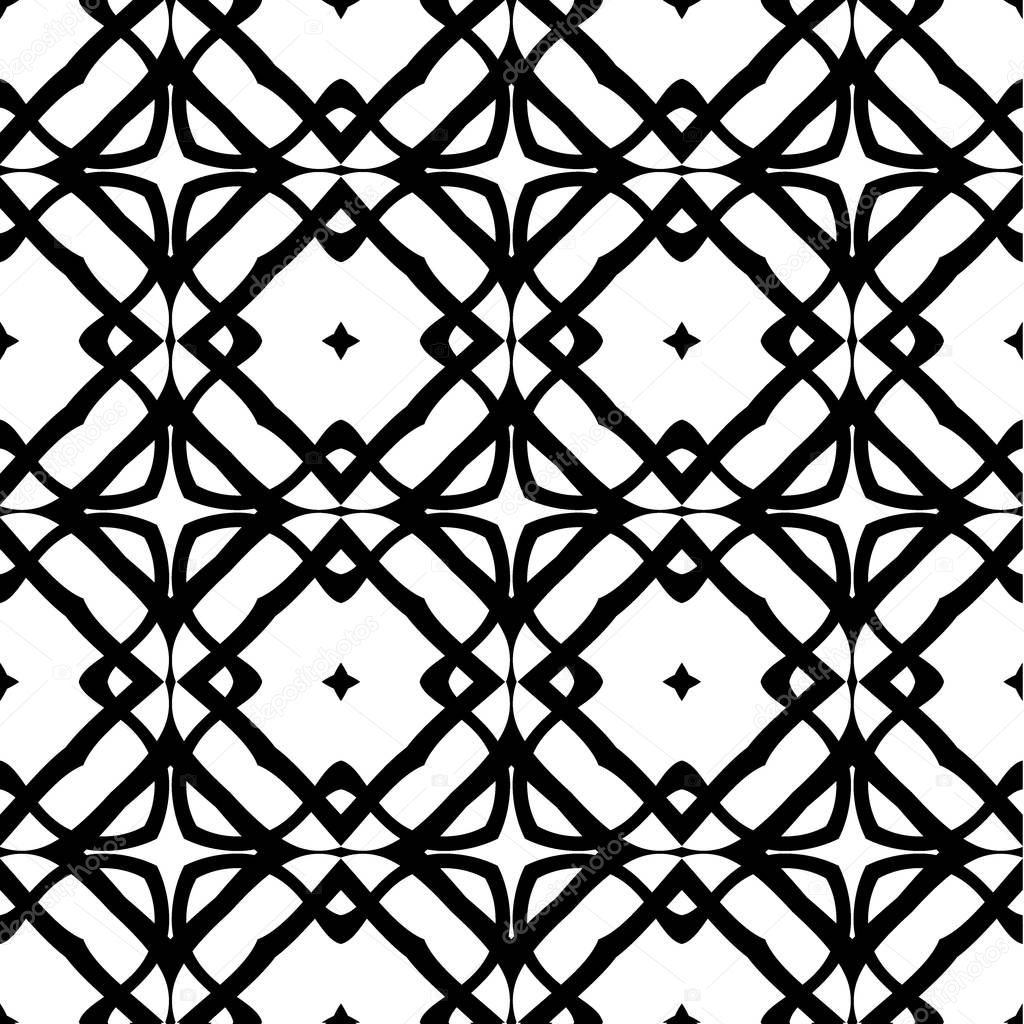 Seamless vector texture of lines and pieces of geometric shapes.