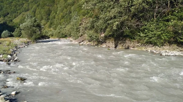 Dağ nehri dere vadisi manzarası