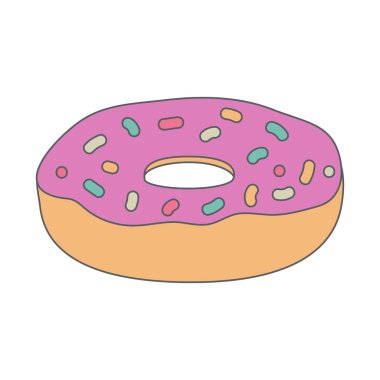 Pembe krema ile çörek. Lezzetli hamur işleri. 