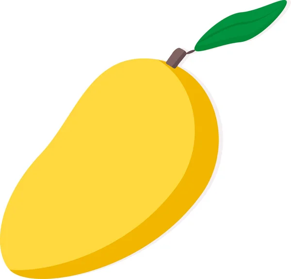  Tayland 'dan mango. Yeşil yapraklı lezzetli olgun meyve..