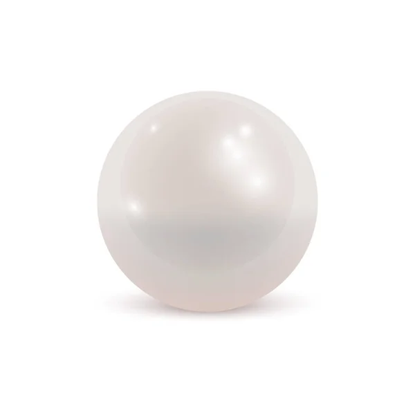 Naturliga vita pärlor — Stock vektor