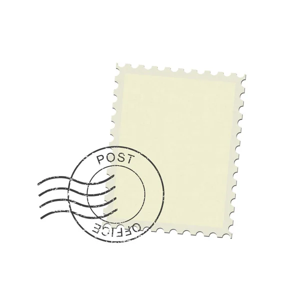 Old postage stamp — Stock Vector
