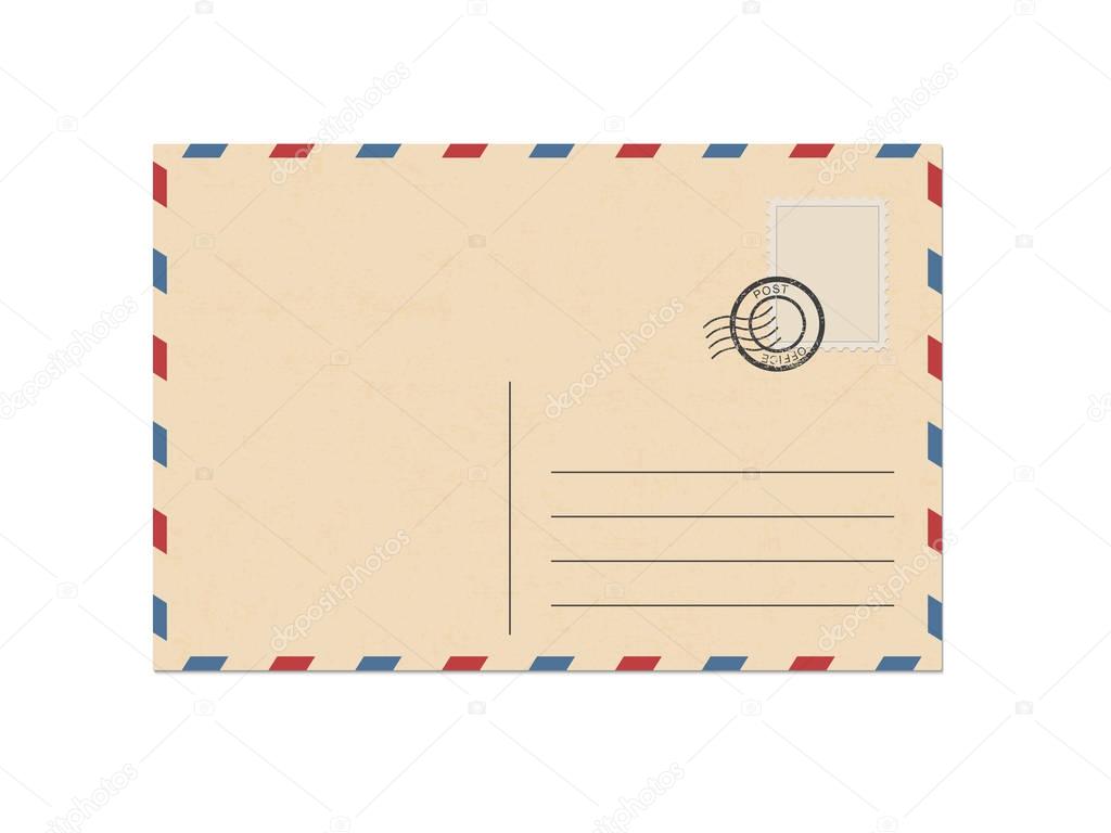 Envelope air mail.