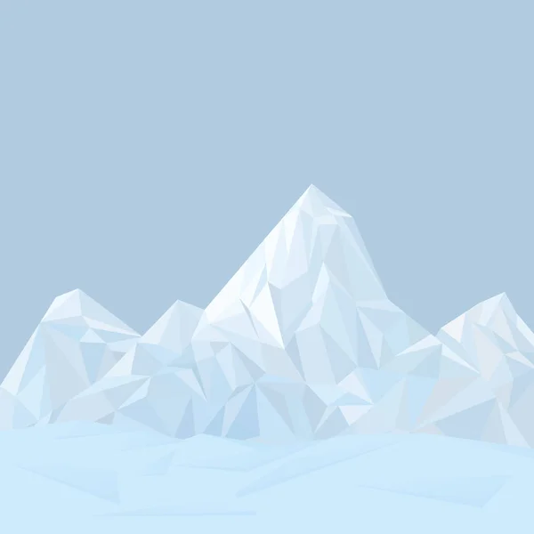 Bergen winterlandschap — Stockvector