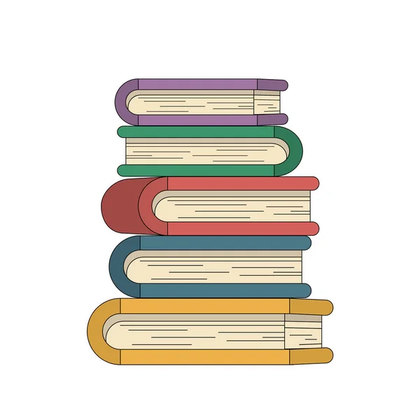 Stack of books — Stock Vector