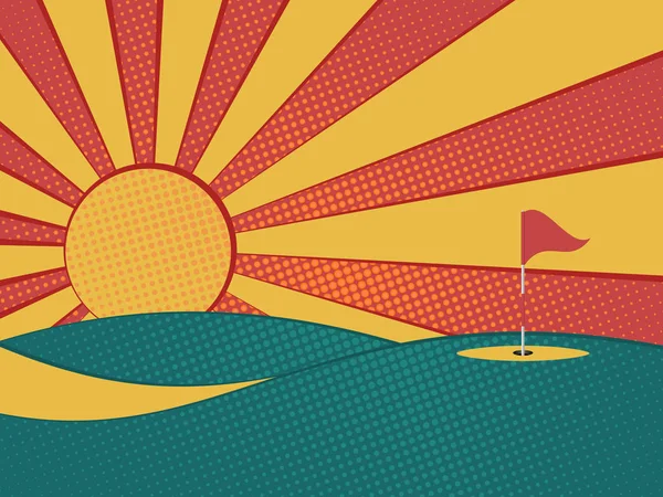 Fondo de golf abstracto  . — Vector de stock