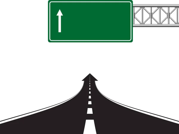 Road highway sign. — Stock Vector