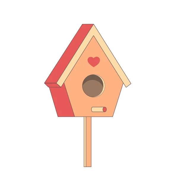 Casita de pájaros — Vector de stock