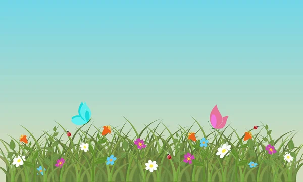 Fondo de primavera — Vector de stock