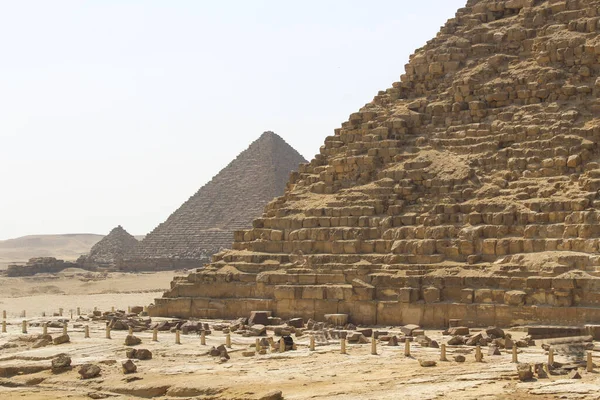 Grandes Pyramides Gizeh Egypte — Photo