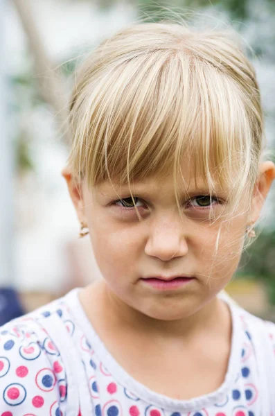 Portrait of rural girl — Stock Photo, Image