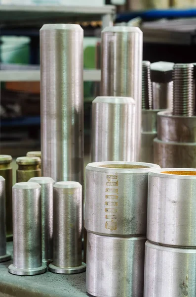 Pins and Bushings made lathe way — Stock Photo, Image