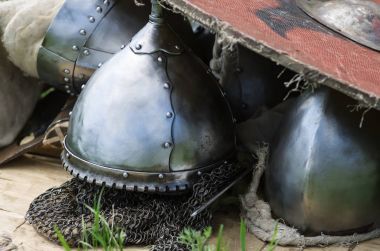 Ortaçağ zırh yakın çekim