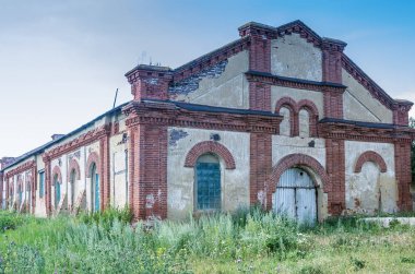 Eski bir fabrika bina cephe