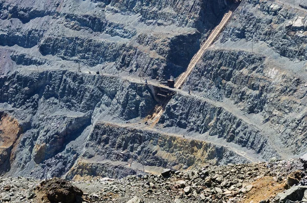 Pedreira de minério de cobre — Fotografia de Stock