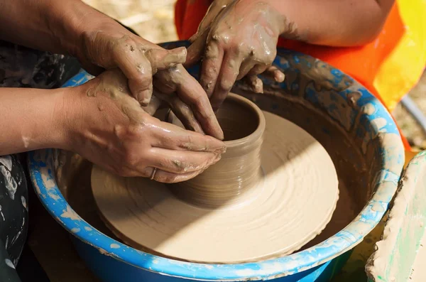 Master class in pottery — Stock Photo, Image